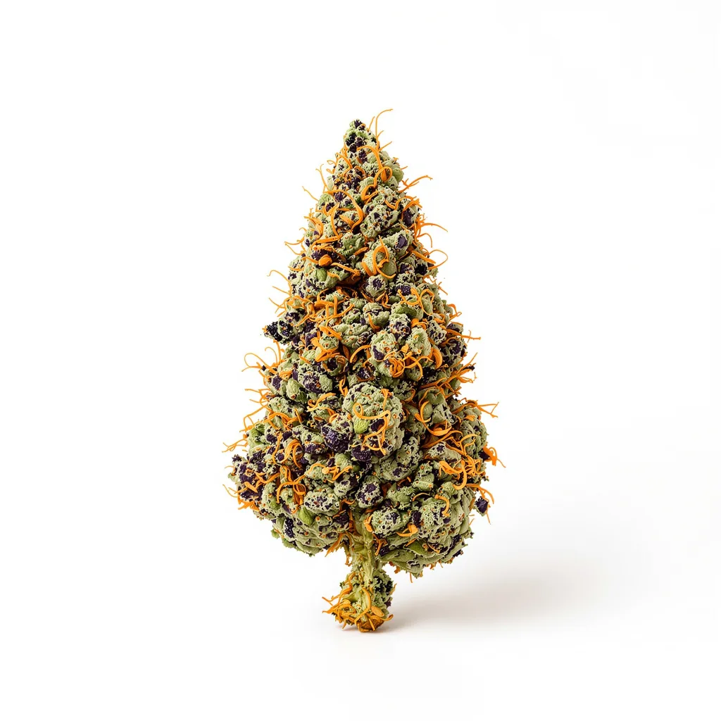 Green Poison 80% indica / 20% sativa — fleur avec trichomes visibles