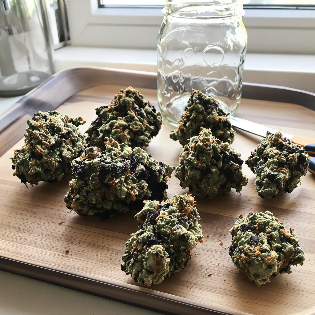 Green Ribbon 78% indica / 22% sativa — fleur avec trichomes visibles