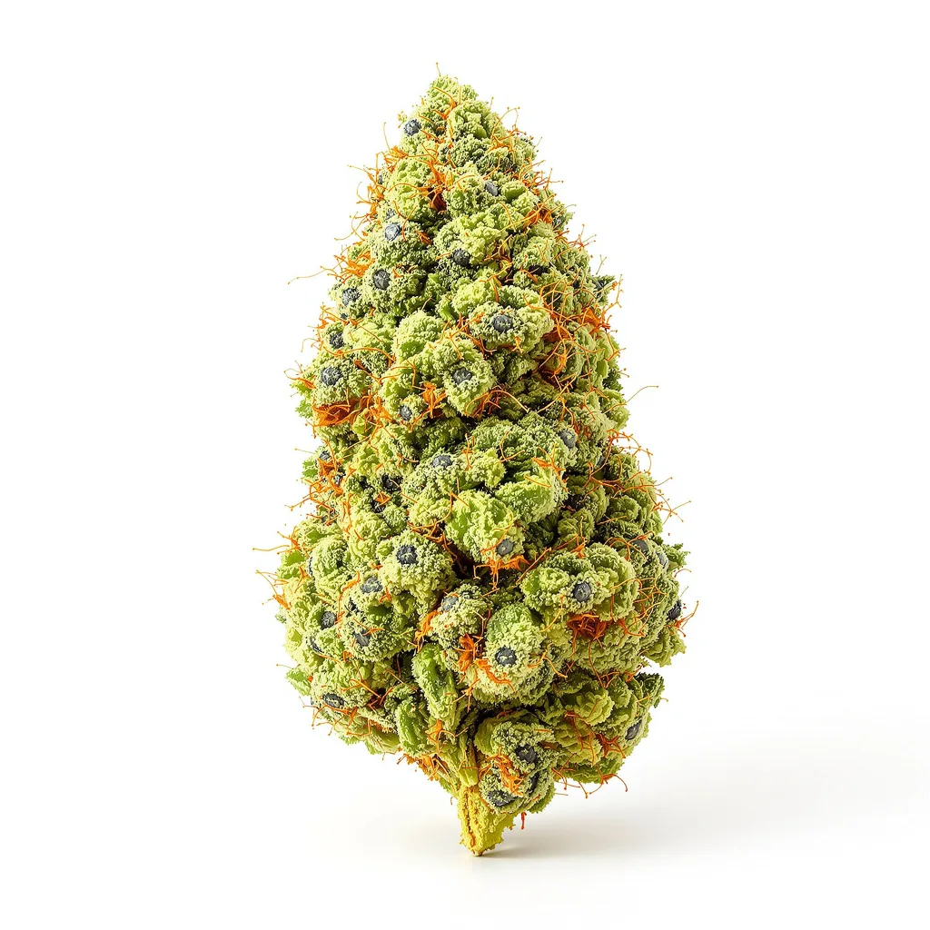 Grilled Cheese 22% indica / 78% sativa — fleur avec trichomes visibles