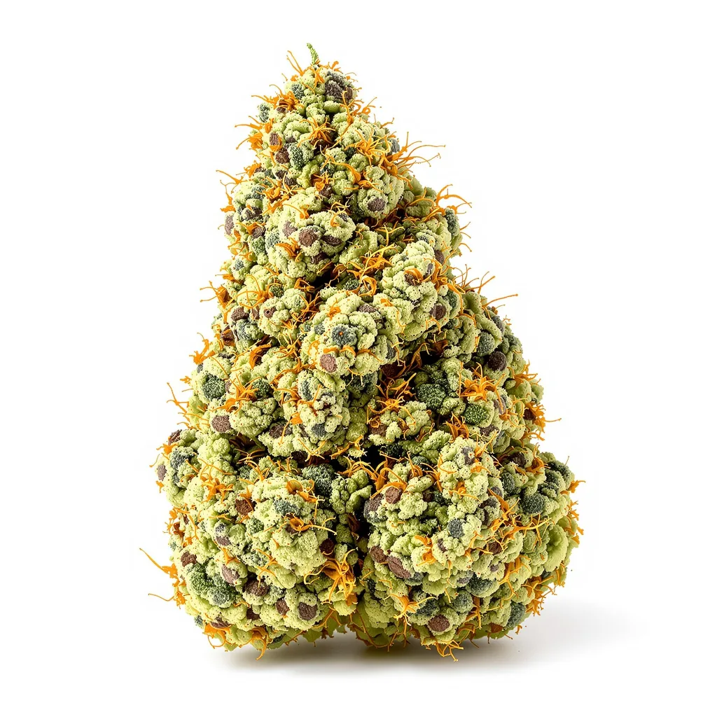 Grilled Cheese 22% indica / 78% sativa — fleur avec trichomes visibles