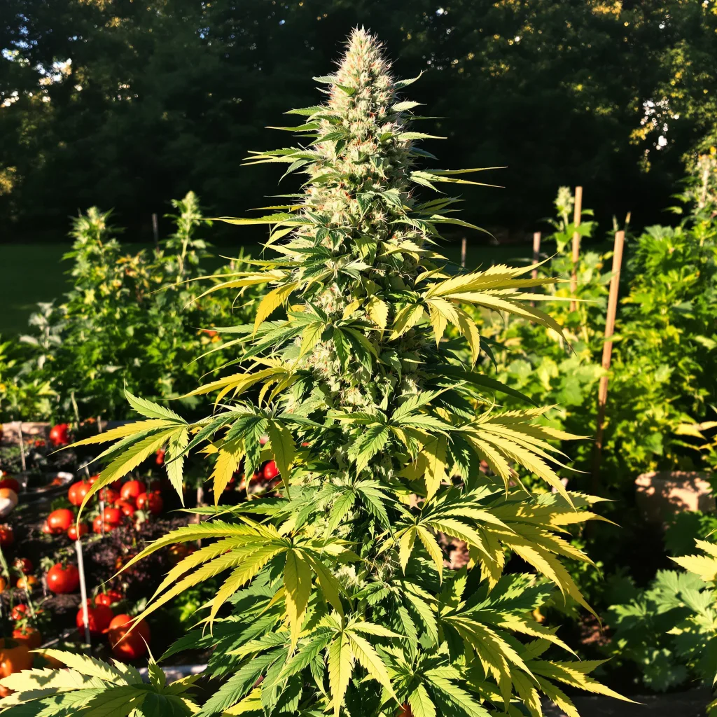 Guido Kush 41% indica / 59% sativa — fleur avec trichomes visibles