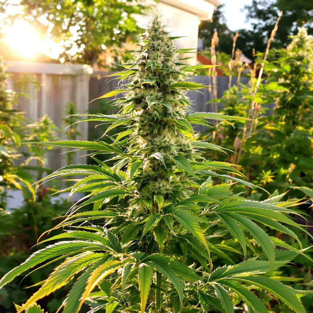 Guido Kush 41% indica / 59% sativa — fleur avec trichomes visibles