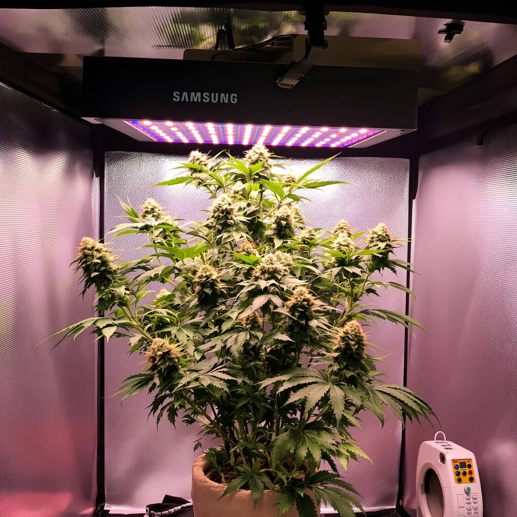 Plante de cannabis Gupta Kush en floraison — 60-100 cm autofloraison