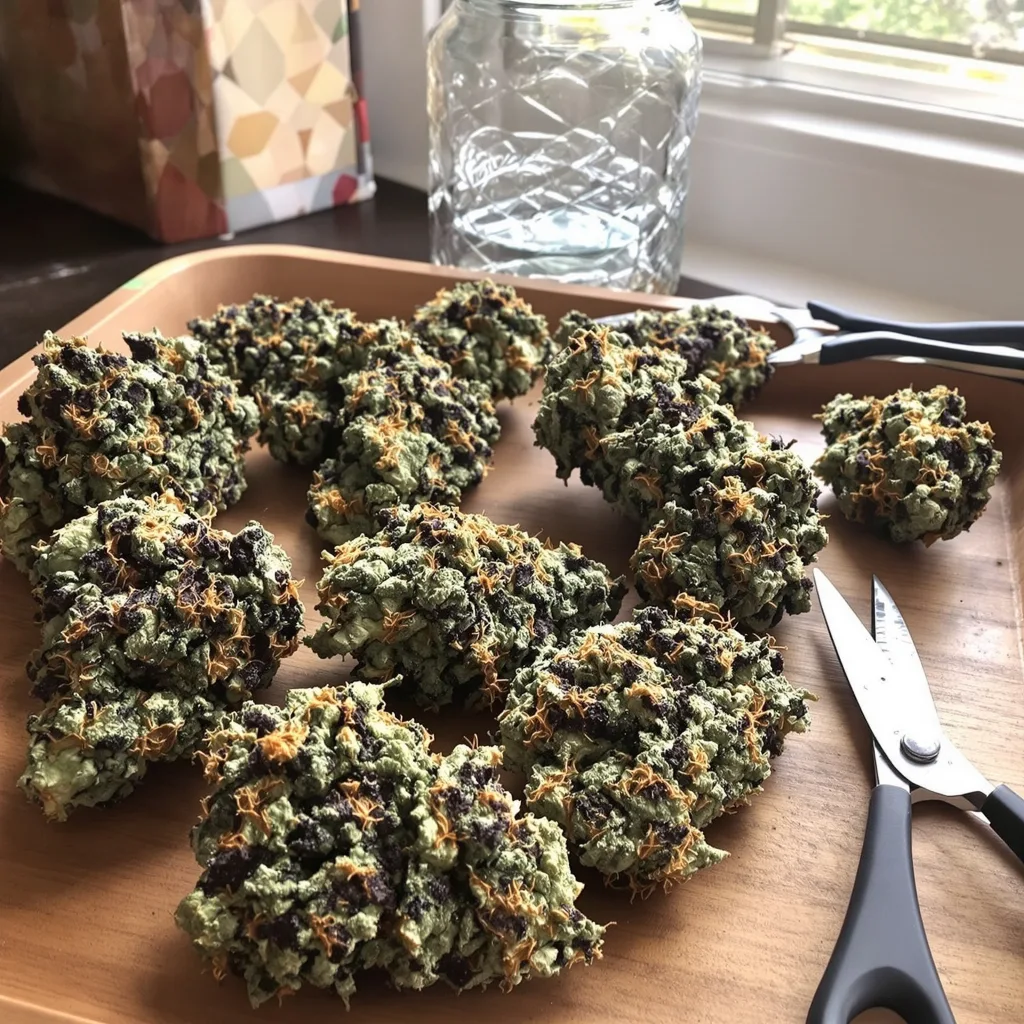 Hammerhead 71% indica / 29% sativa — fleur avec trichomes visibles