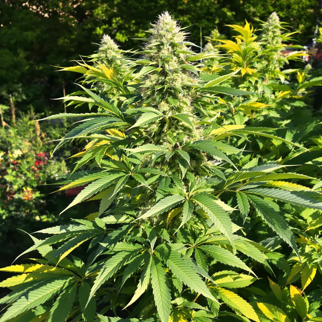 Harle-Tsu CBD 47% indica / 53% sativa — fleur avec trichomes visibles