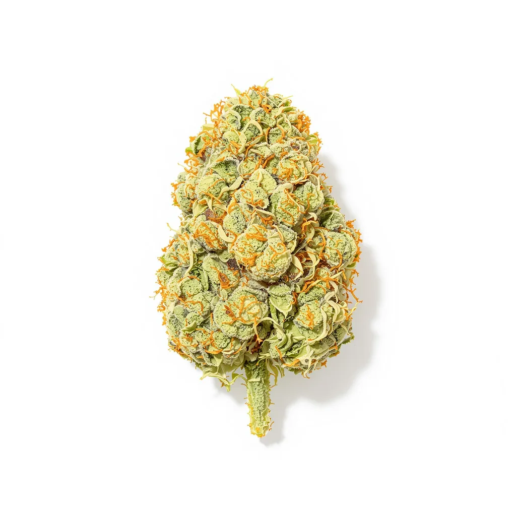 Harle-Tsu CBD 47% indica / 53% sativa — fleur avec trichomes visibles