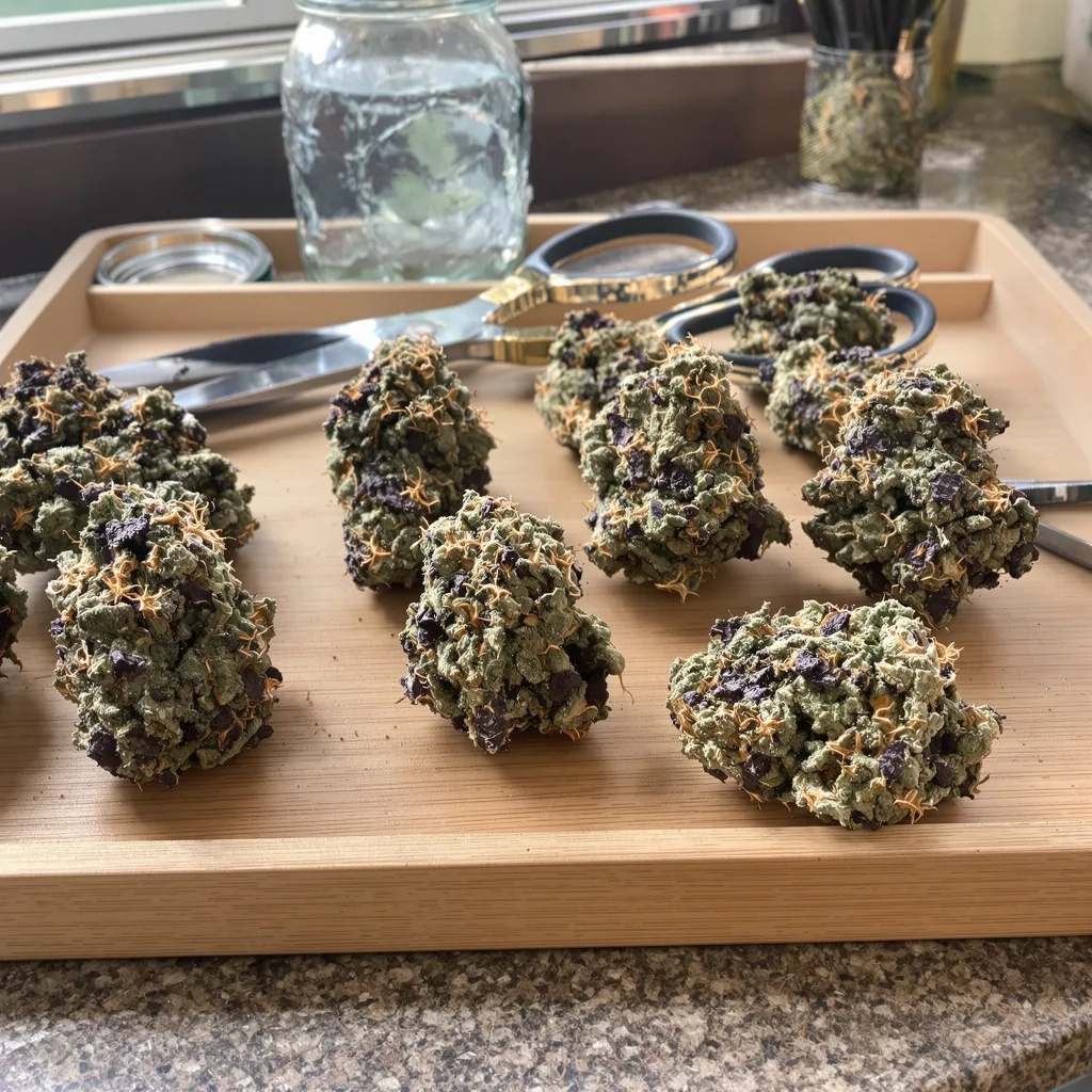Hash Plant 80% indica / 20% sativa — fleur avec trichomes visibles