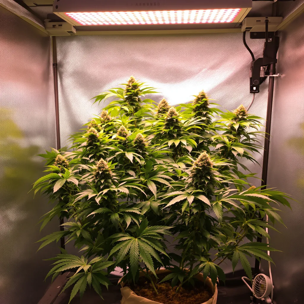 Plante de cannabis Hashbar OG en floraison — 60-100 cm autofloraison