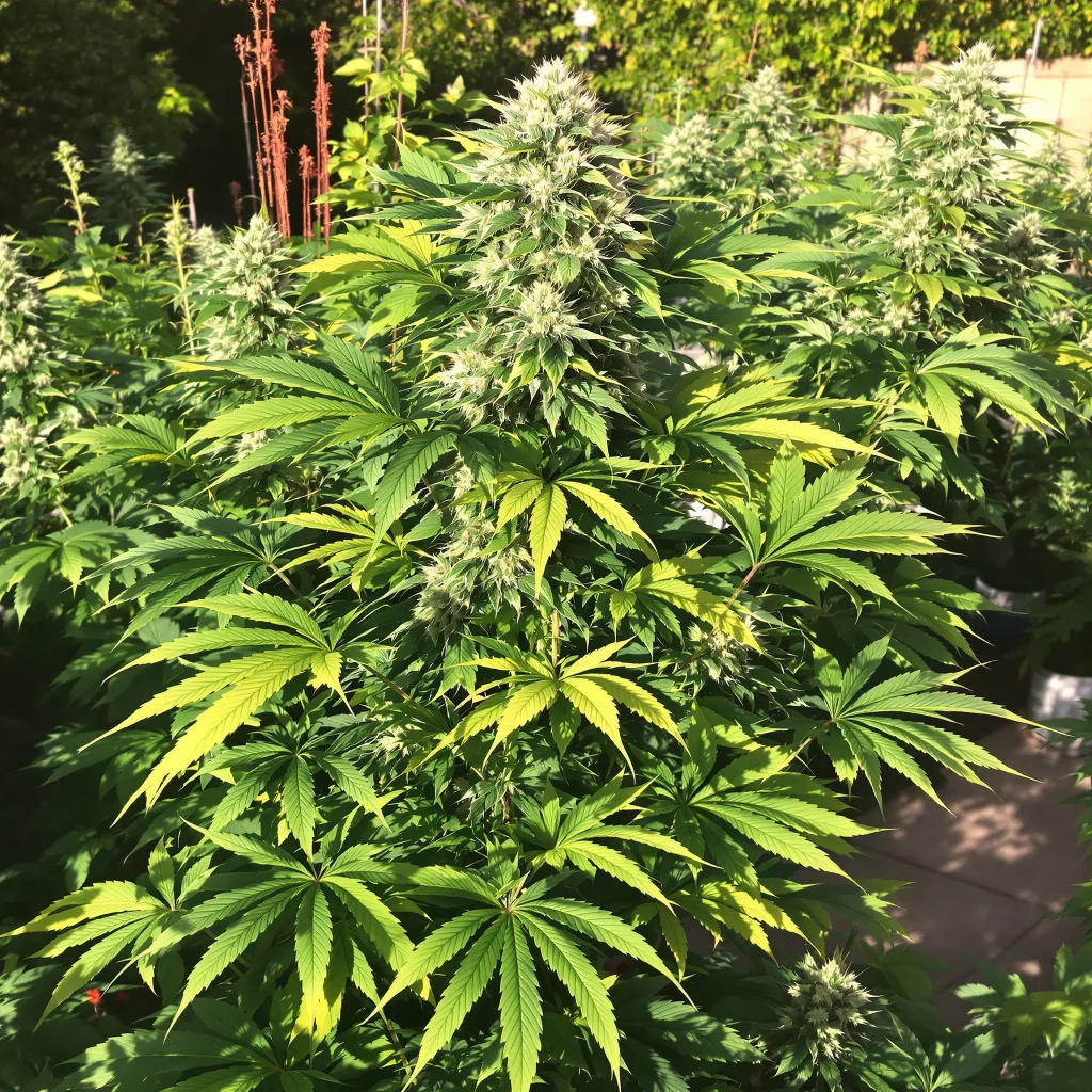 Hashbar OG 65% indica / 35% sativa — fleur avec trichomes visibles
