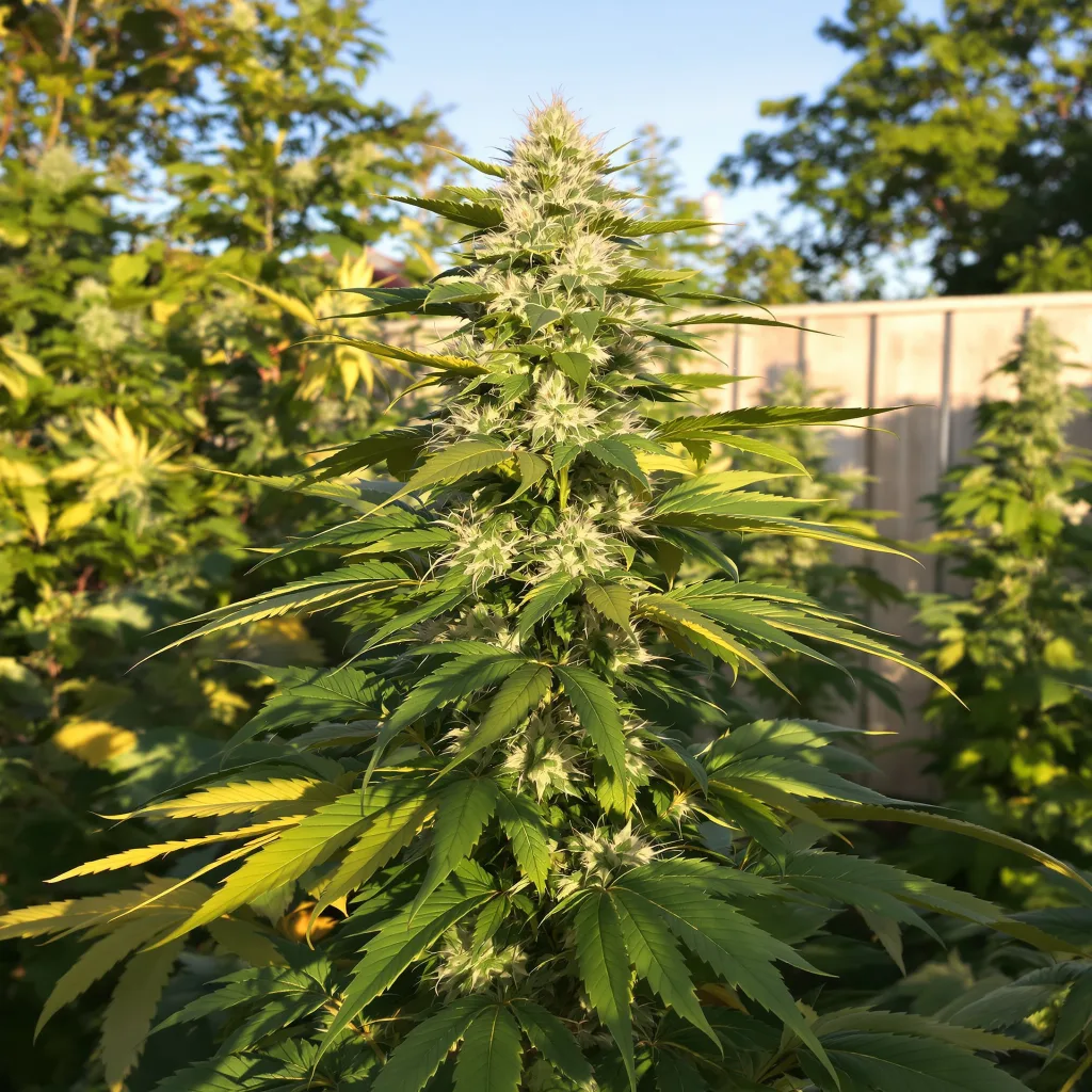 Hashberry 70% indica / 30% sativa — fleur avec trichomes visibles