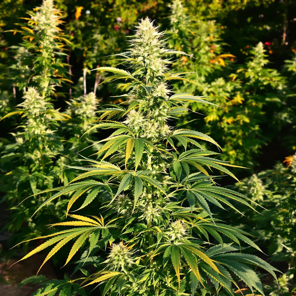 Hawaiian Haze 10% indica / 90% sativa — fleur avec trichomes visibles