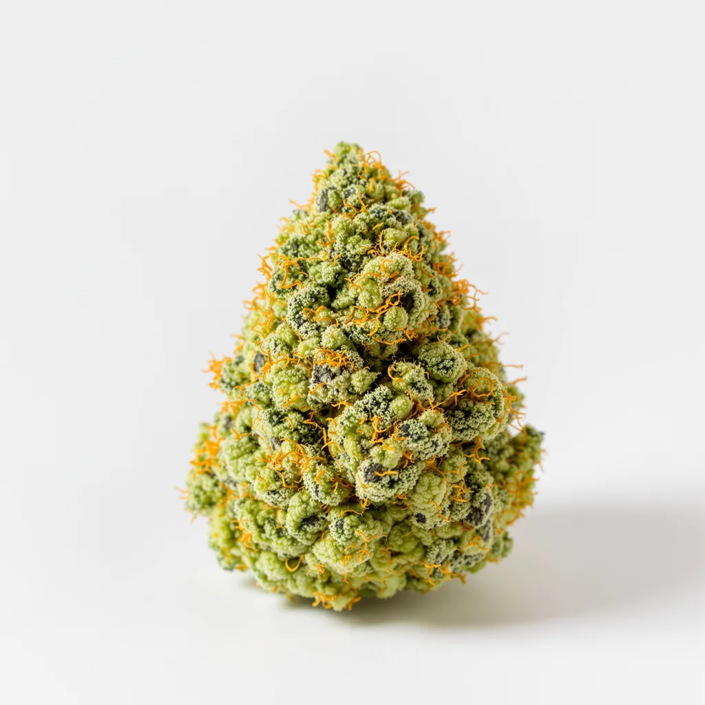 Hawaiian Haze 10% indica / 90% sativa — fleur avec trichomes visibles