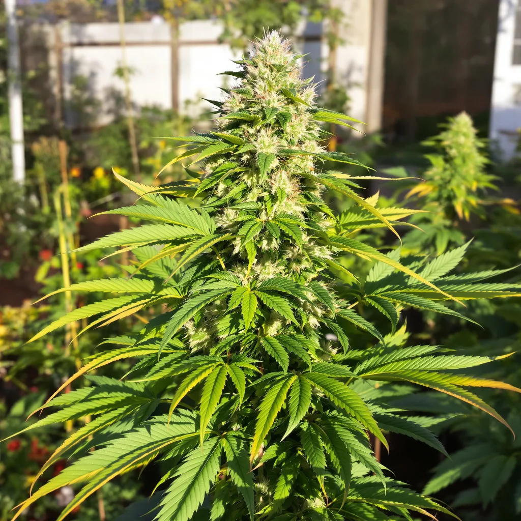 Haze XL 67% indica / 33% sativa — fleur avec trichomes visibles