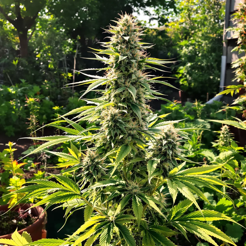 Head Cheese 40% indica / 60% sativa — fleur avec trichomes visibles