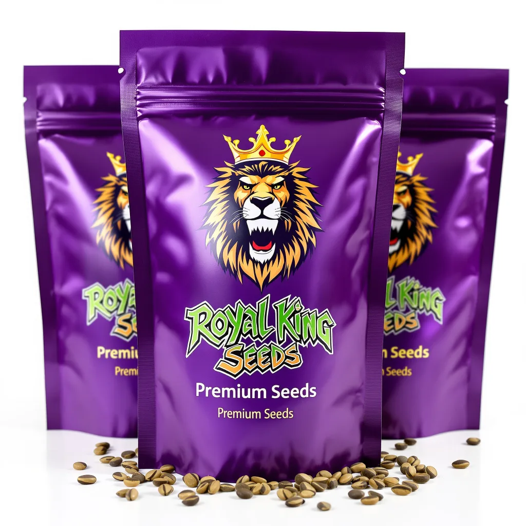 Heavy Duty Fruity 60% indica / 50% sativa — fleur avec trichomes visibles
