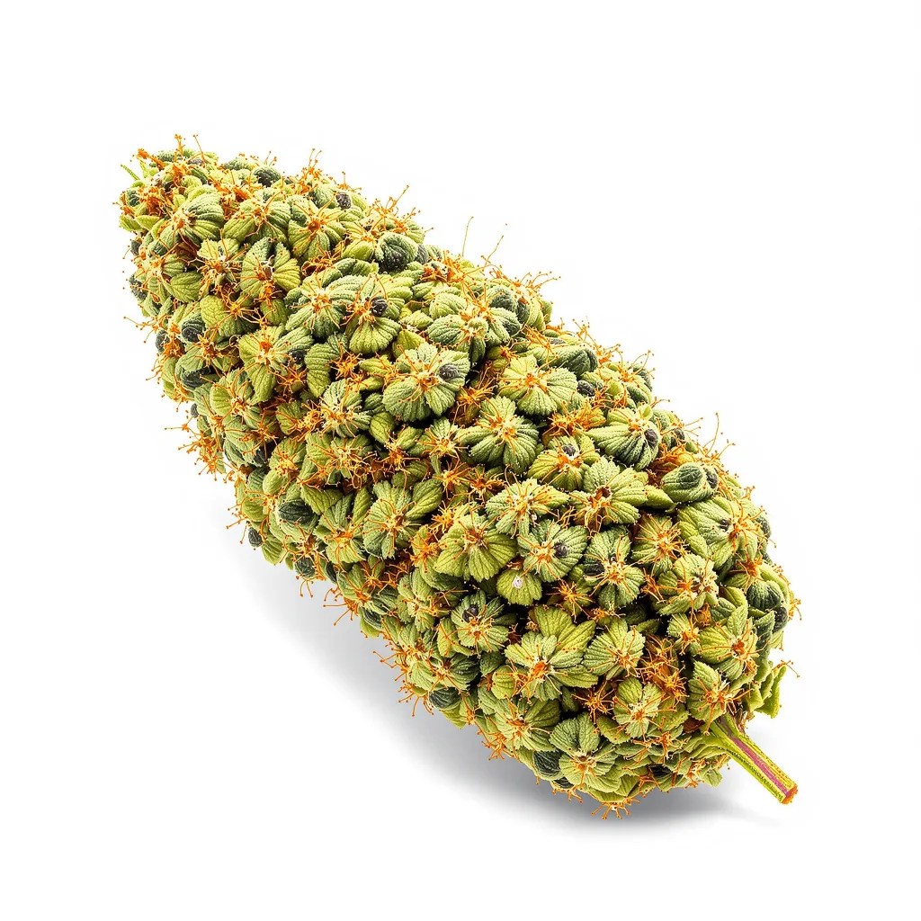 Hektol 21% indica / 79% sativa — fleur avec trichomes visibles
