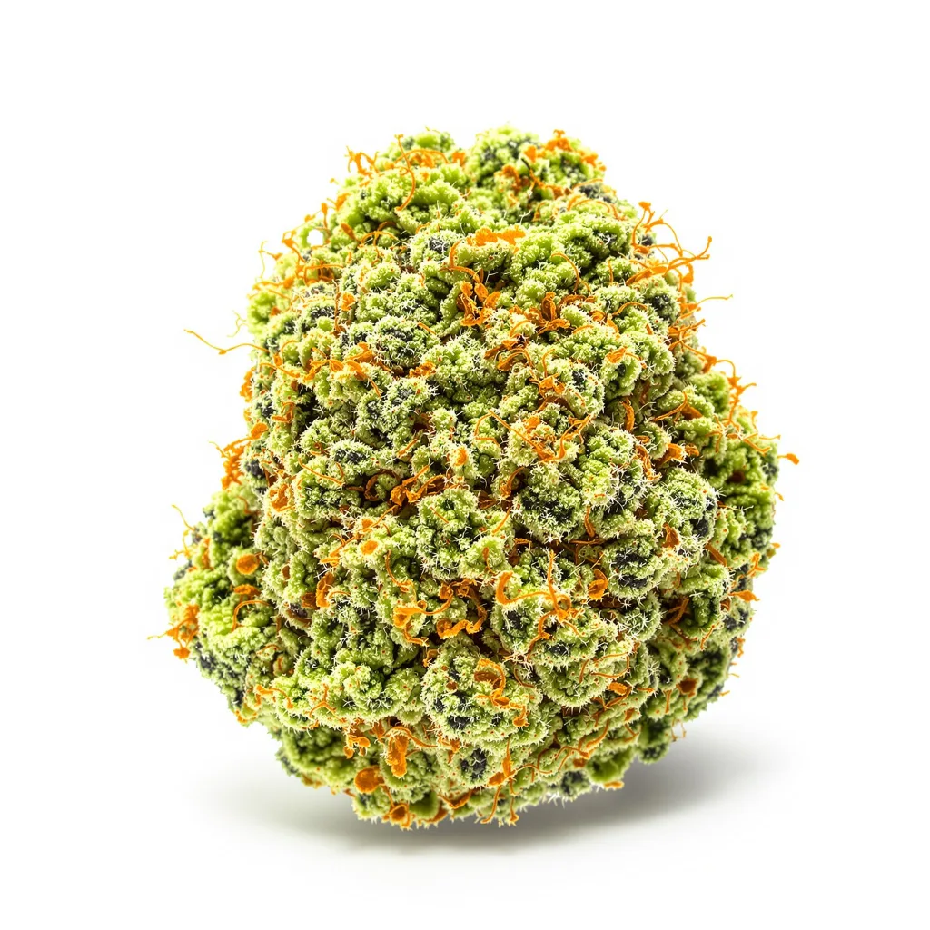 Hempstar 10% indica / 80% sativa — fleur avec trichomes visibles