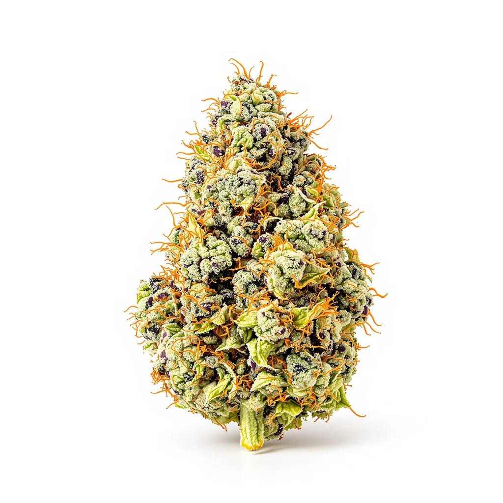 High Resin Pack 60% indica / 40% sativa — fleur avec trichomes visibles