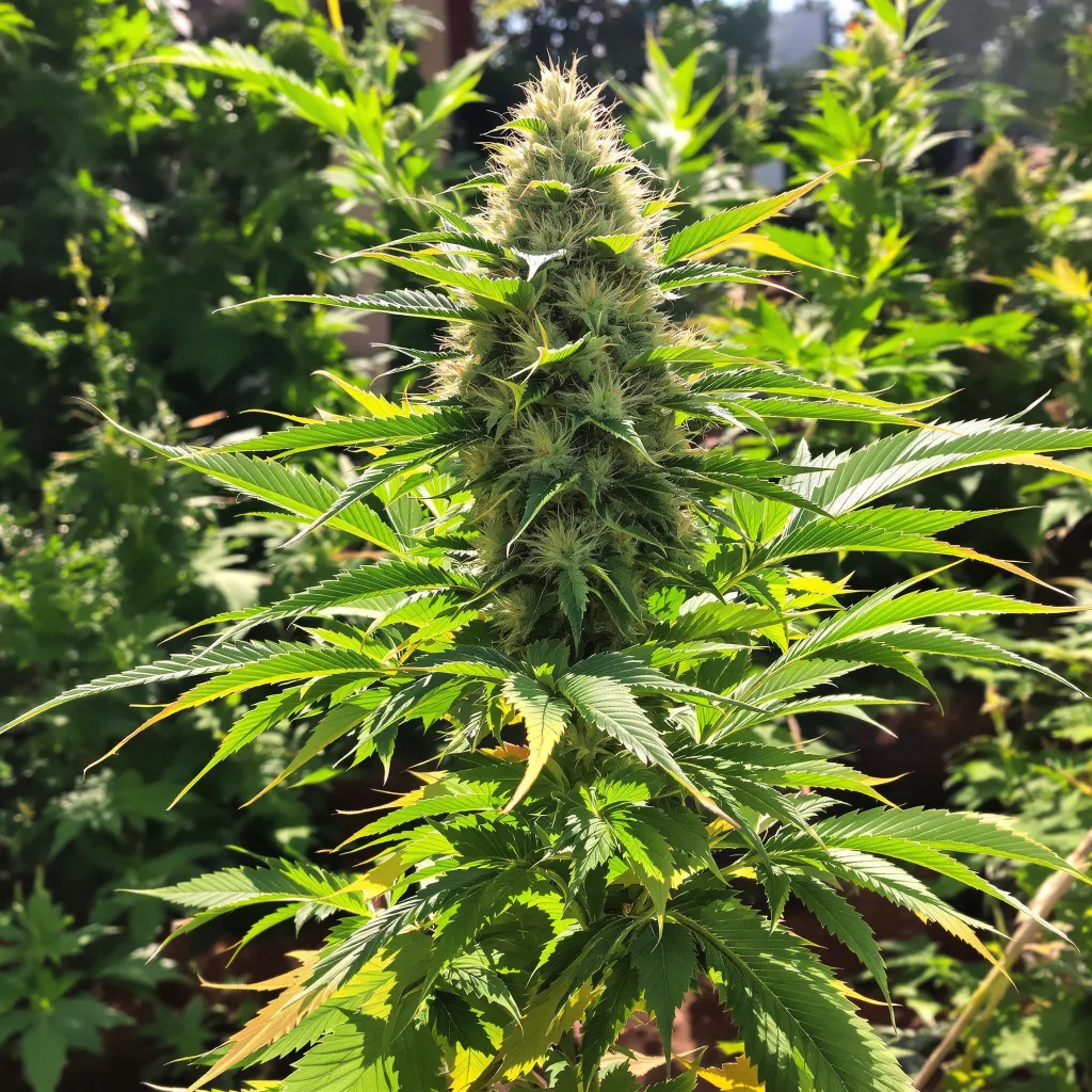 Hindu Skunk 70% indica / 30% sativa — fleur avec trichomes visibles