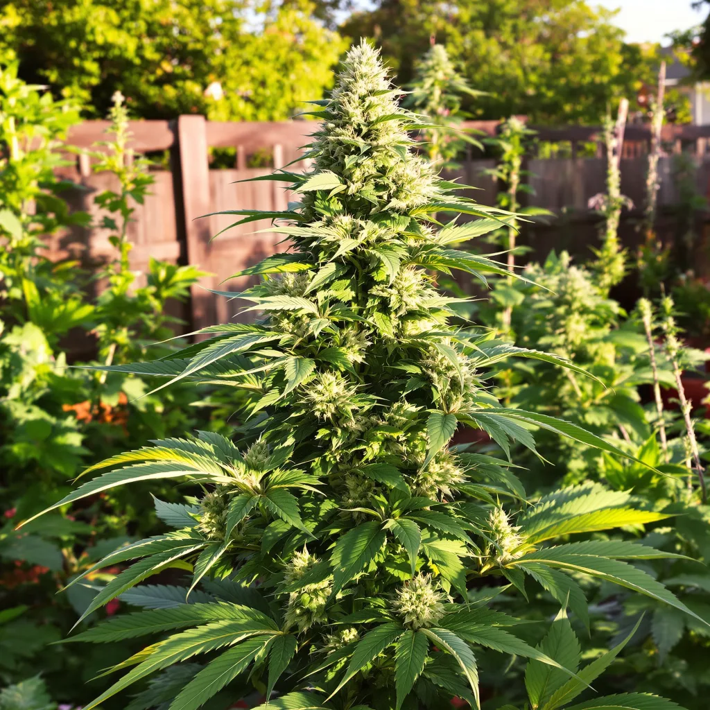 Hippie Crippler 50% indica / 50% sativa — fleur avec trichomes visibles