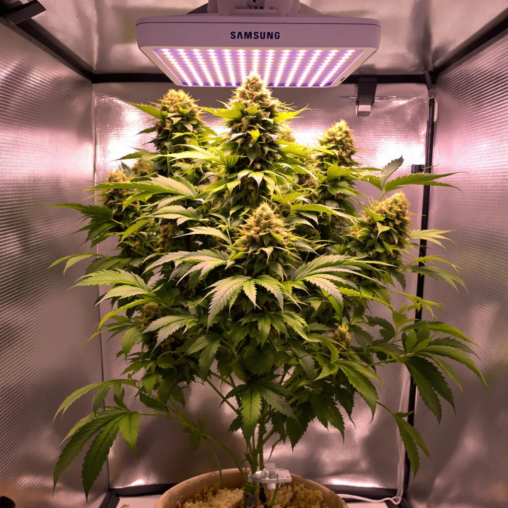 Plante de cannabis Hog's Breath en floraison — 90-130 cm féminisée