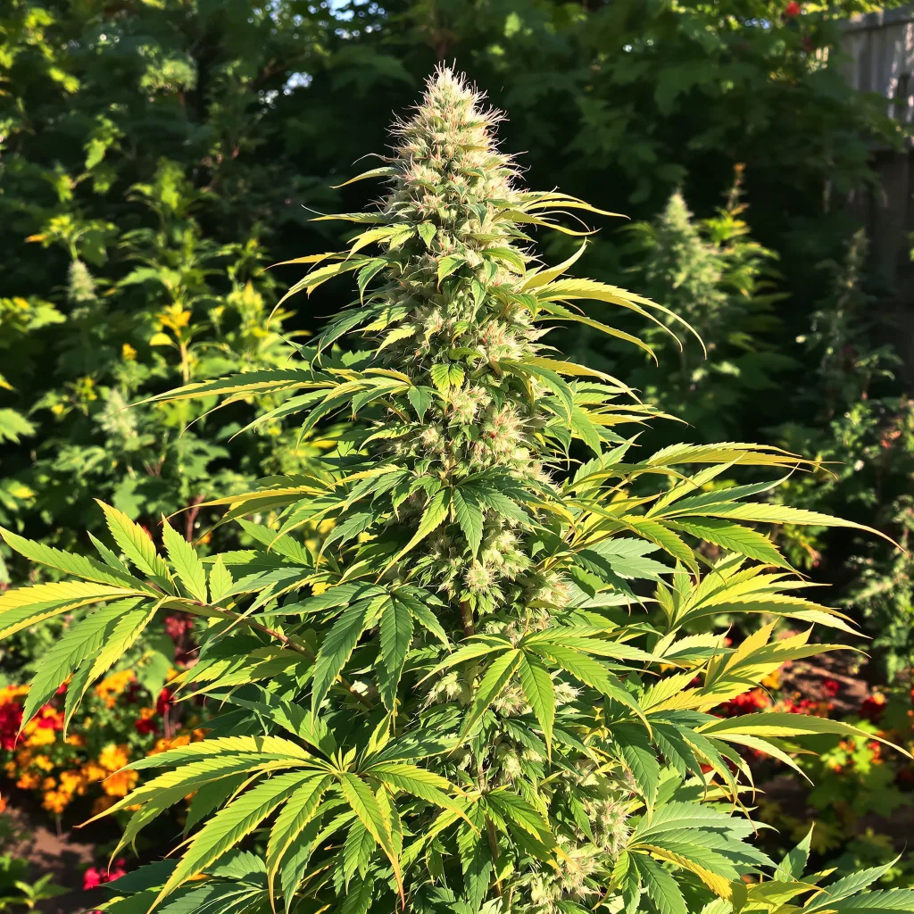 Holy Grail Kush 60% indica / 40% sativa — fleur avec trichomes visibles