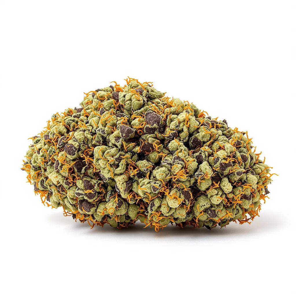 Honey Boo Boo 66% indica / 34% sativa — fleur avec trichomes visibles