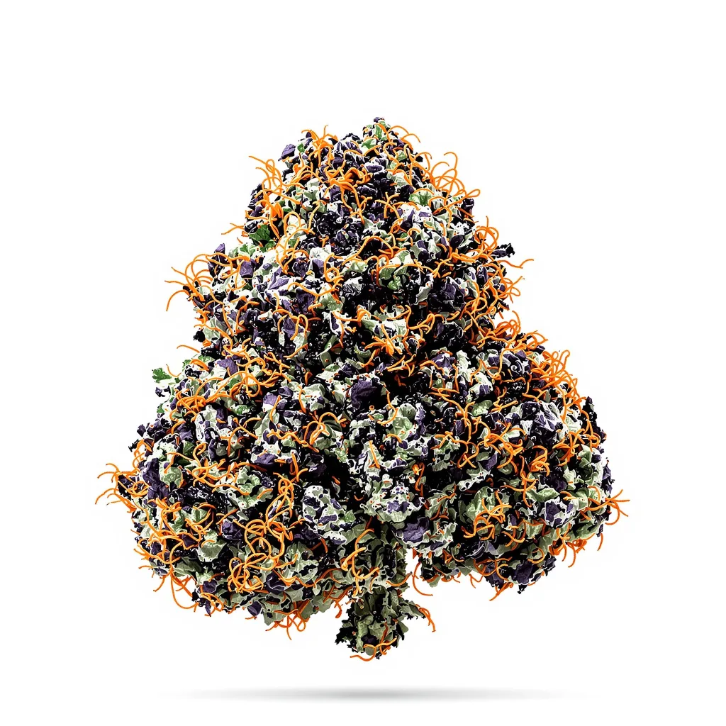 Humboldt Dream 79% indica / 21% sativa — fleur avec trichomes visibles