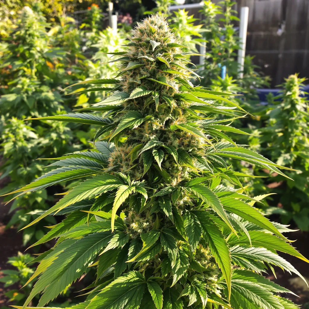 Hyper Critical 68% indica / 32% sativa — fleur avec trichomes visibles