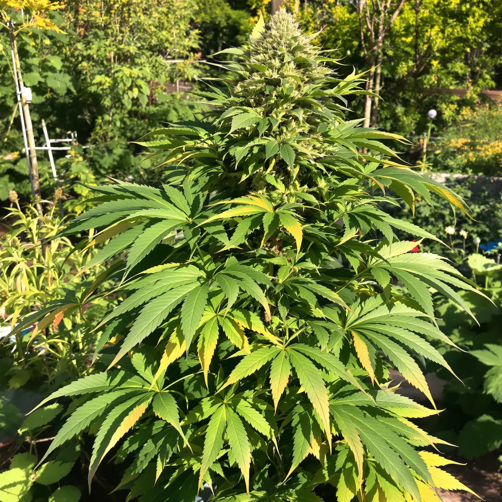 Hyper Critical 68% indica / 32% sativa — fleur avec trichomes visibles