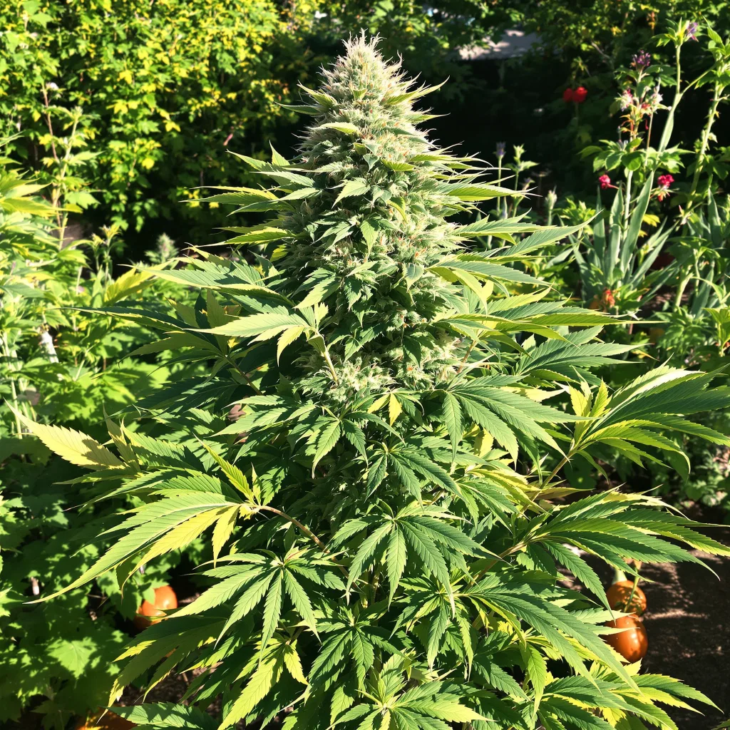 I-95 71% indica / 29% sativa — fleur avec trichomes visibles