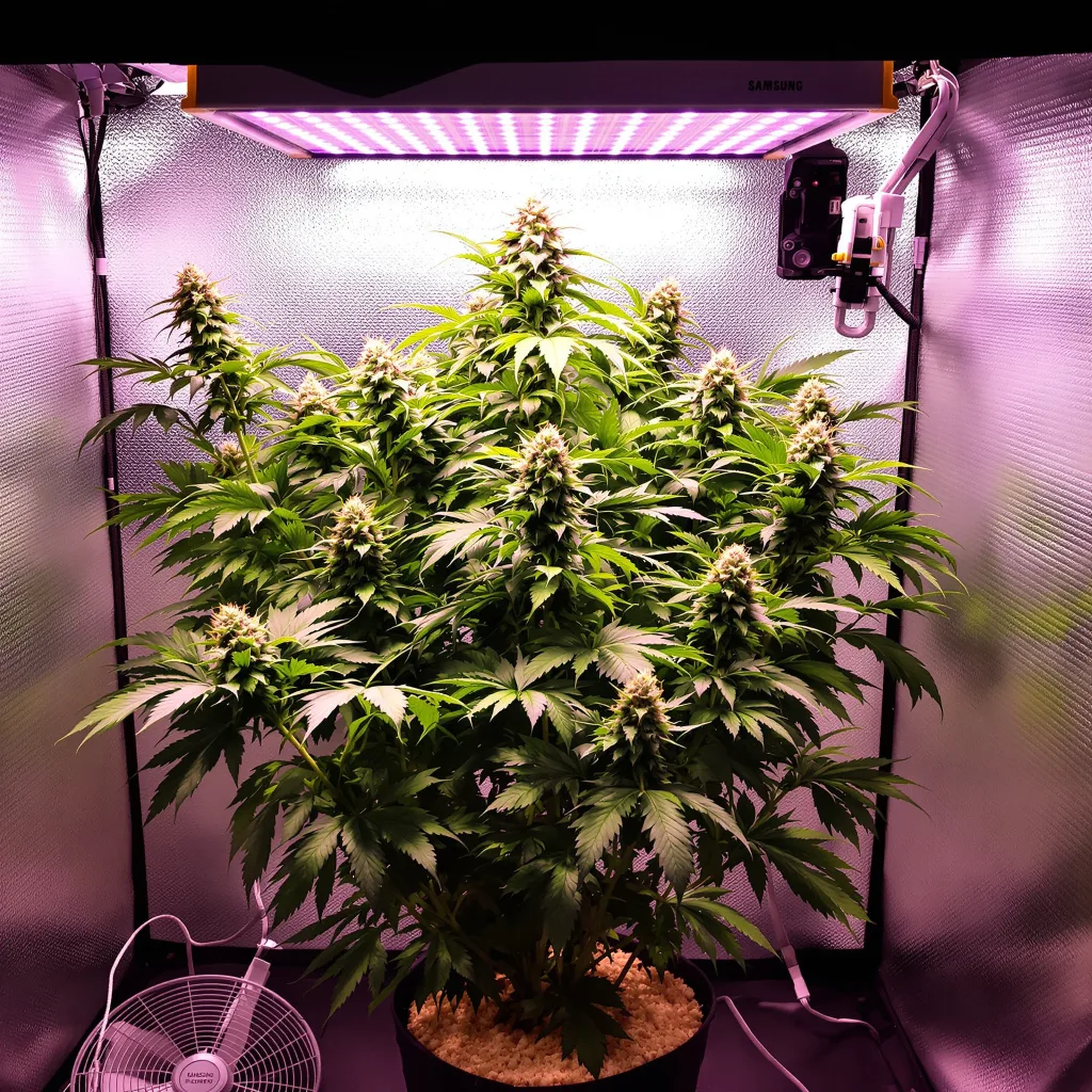 Plante de cannabis Ice Cream Cake en floraison — 60-100 cm autofloraison