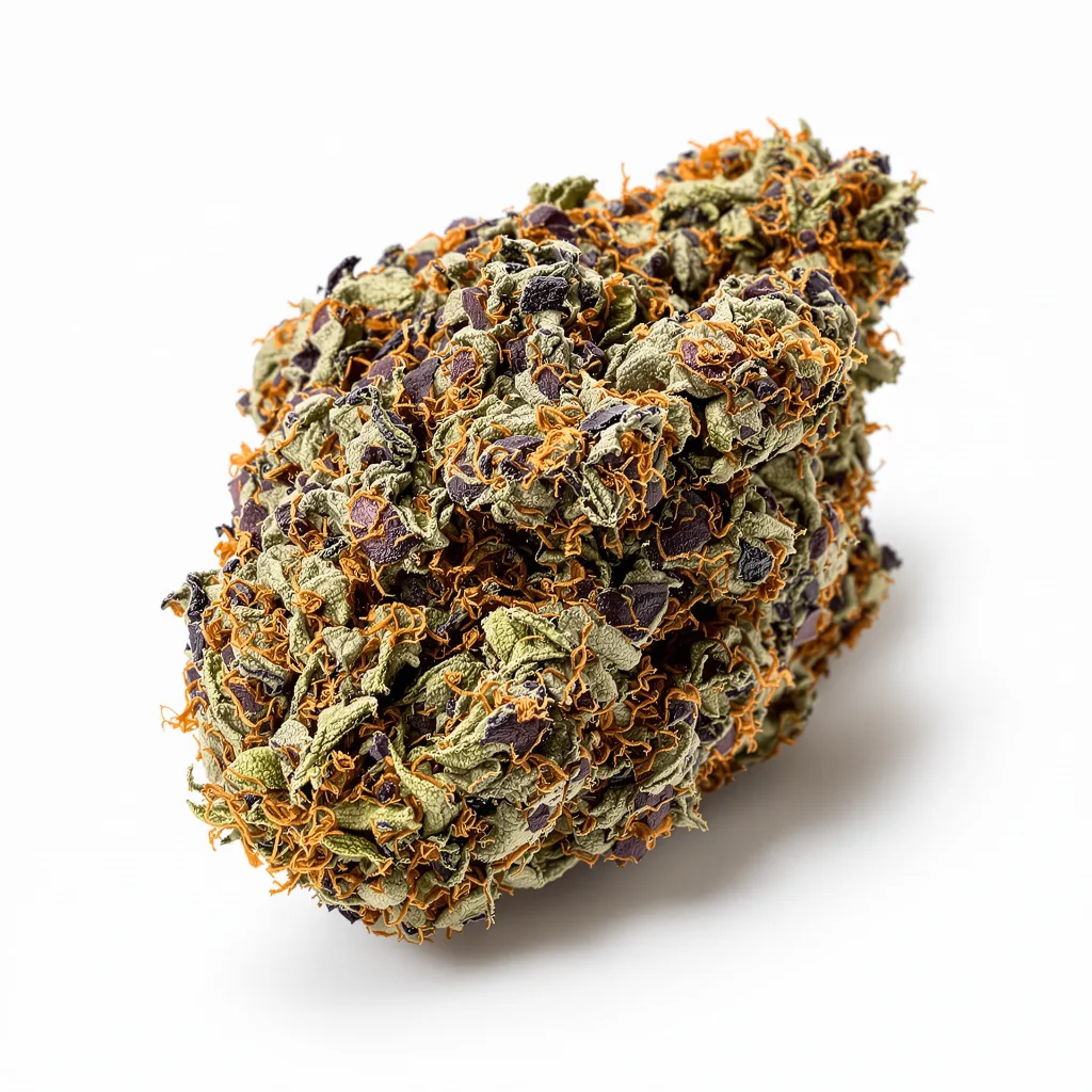 Ice Cream Cake 70% indica / 30% sativa — fleur avec trichomes visibles