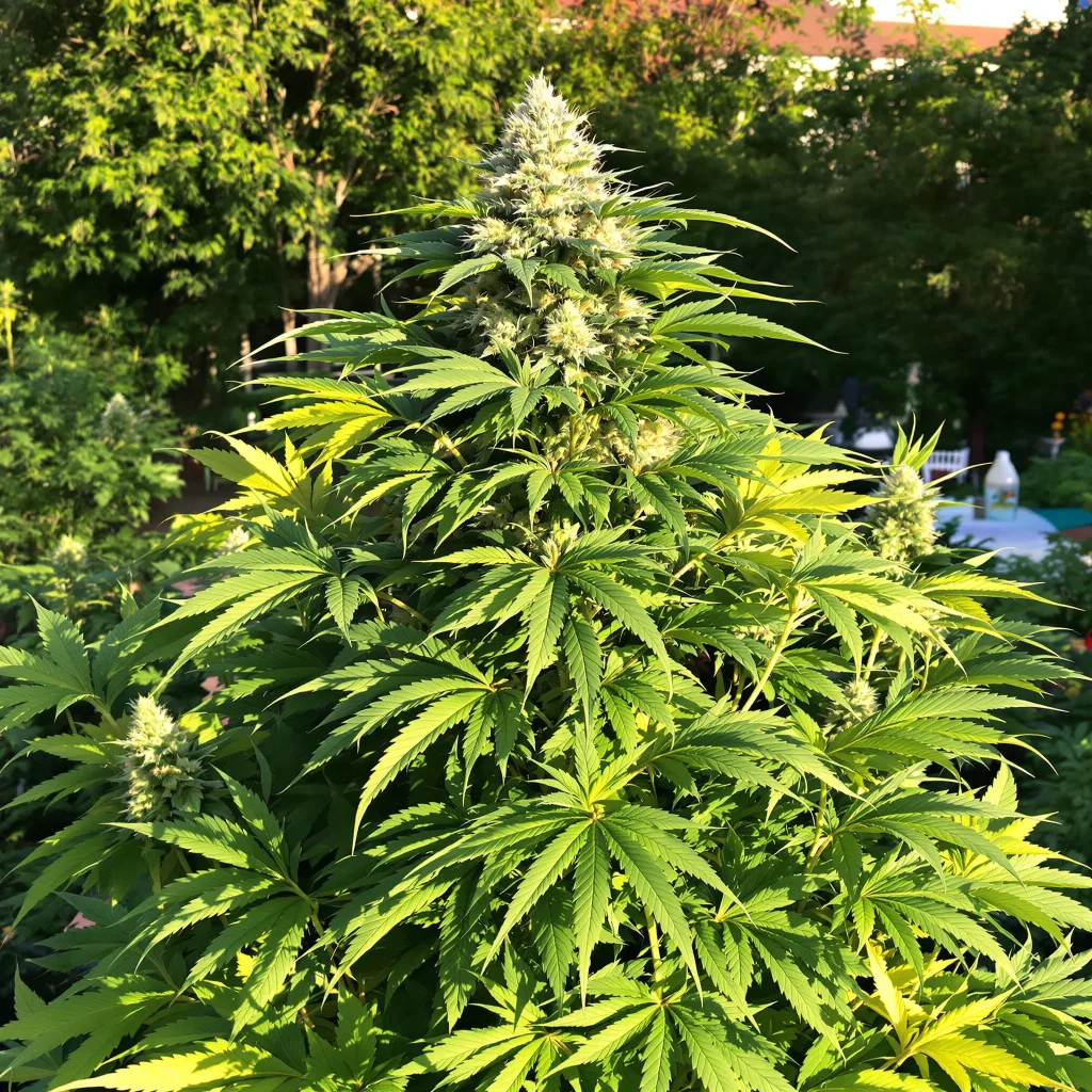 Iced Widow 67% indica / 33% sativa — fleur avec trichomes visibles