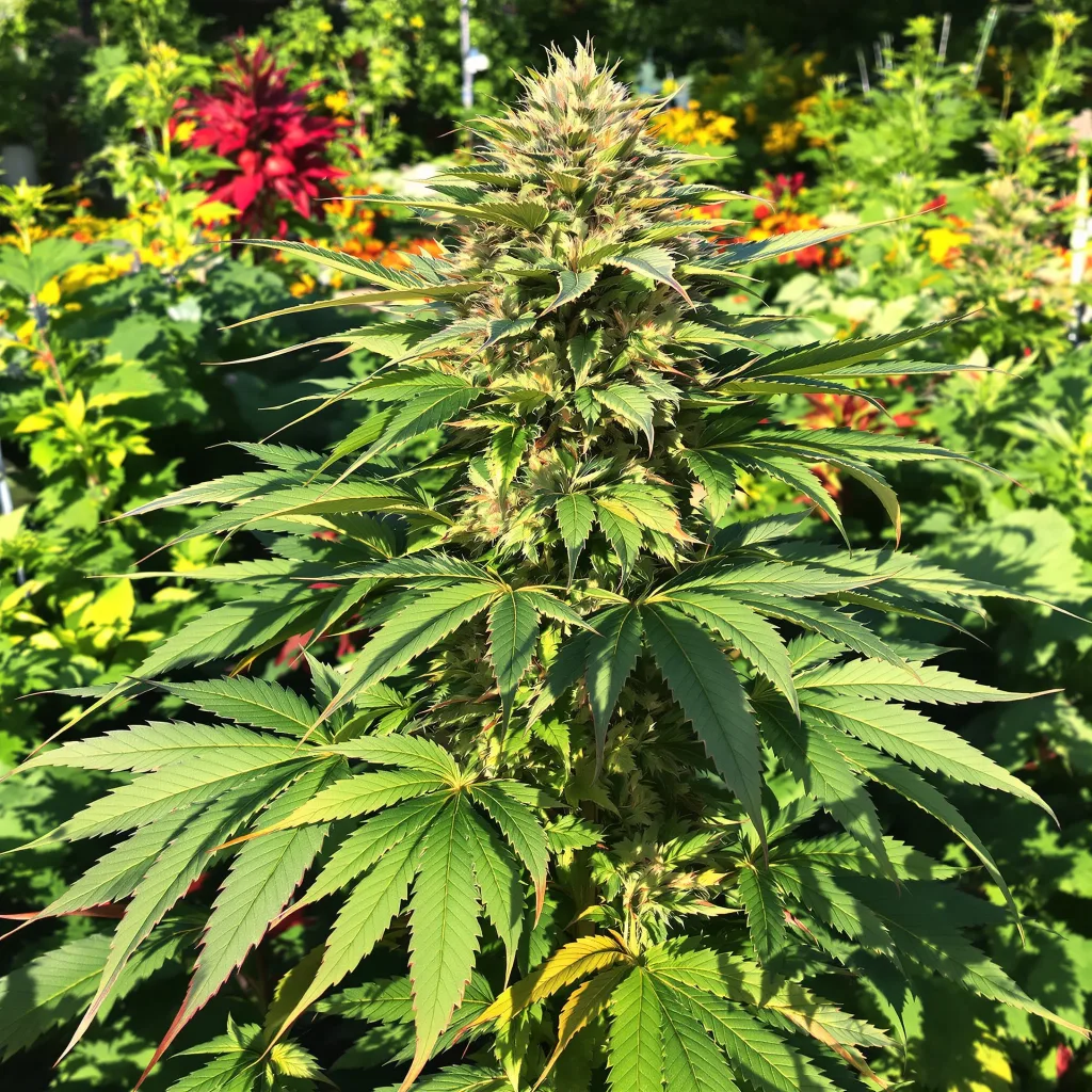 Illuminati 83% indica / 17% sativa — fleur avec trichomes visibles