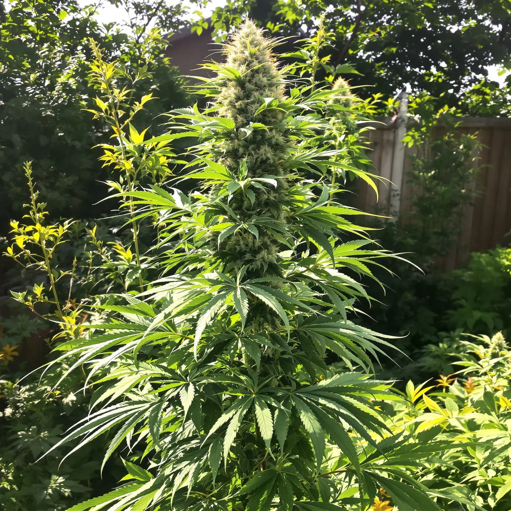 Industrial Plant 20% indica / 80% sativa — fleur avec trichomes visibles