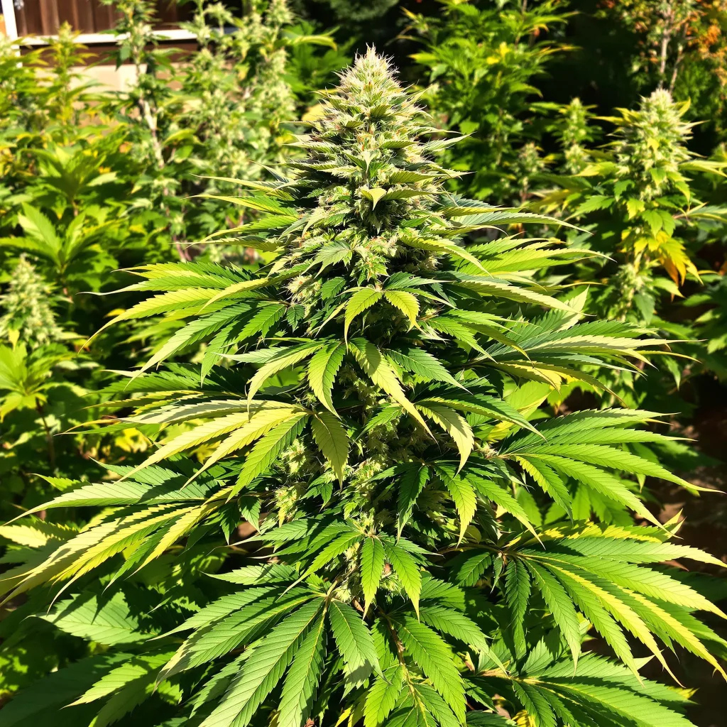 Ingrid 69% indica / 31% sativa — fleur avec trichomes visibles