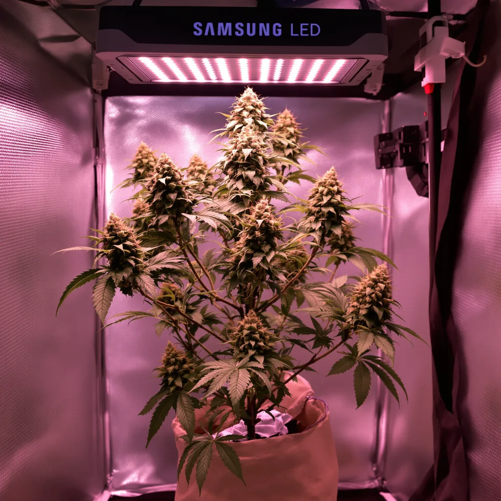 Plante de cannabis Iron Triangle en floraison — 120-180 cm féminisée