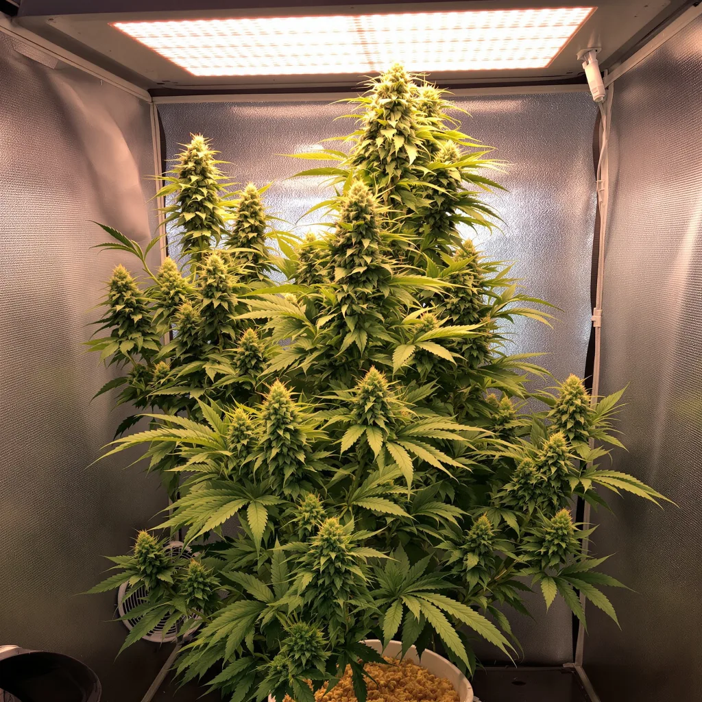 Plante de cannabis Island Sweet Skunk en floraison — 60-100 cm autofloraison