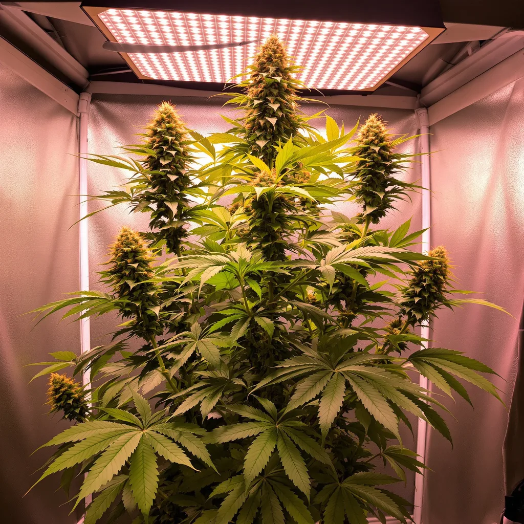 Plante de cannabis Island Sweet Skunk en floraison — 150-200 cm féminisée