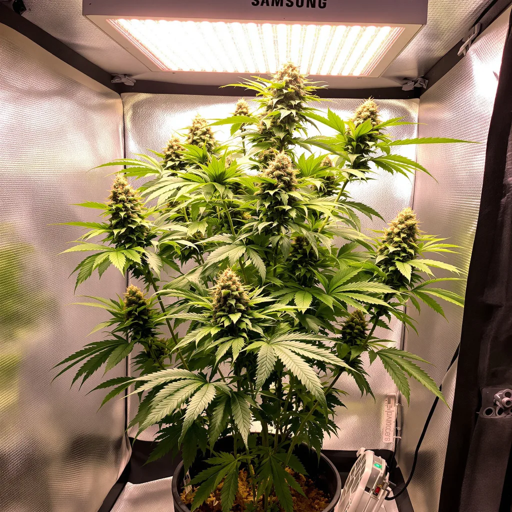 Plante de cannabis J1 en floraison — 120-180 cm féminisée