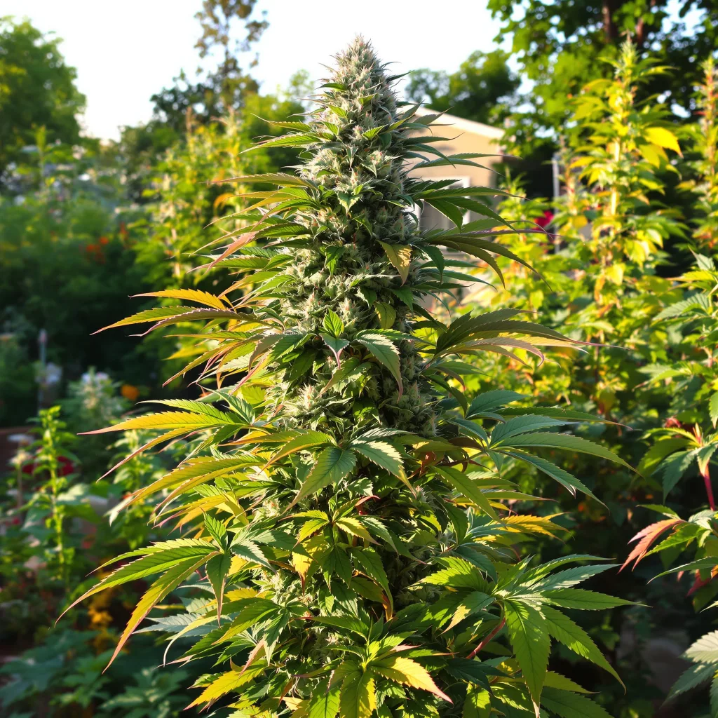 Jack Flash 60% indica / 40% sativa — fleur avec trichomes visibles