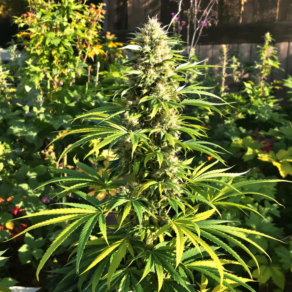 Jack Flash 60% indica / 40% sativa — fleur avec trichomes visibles