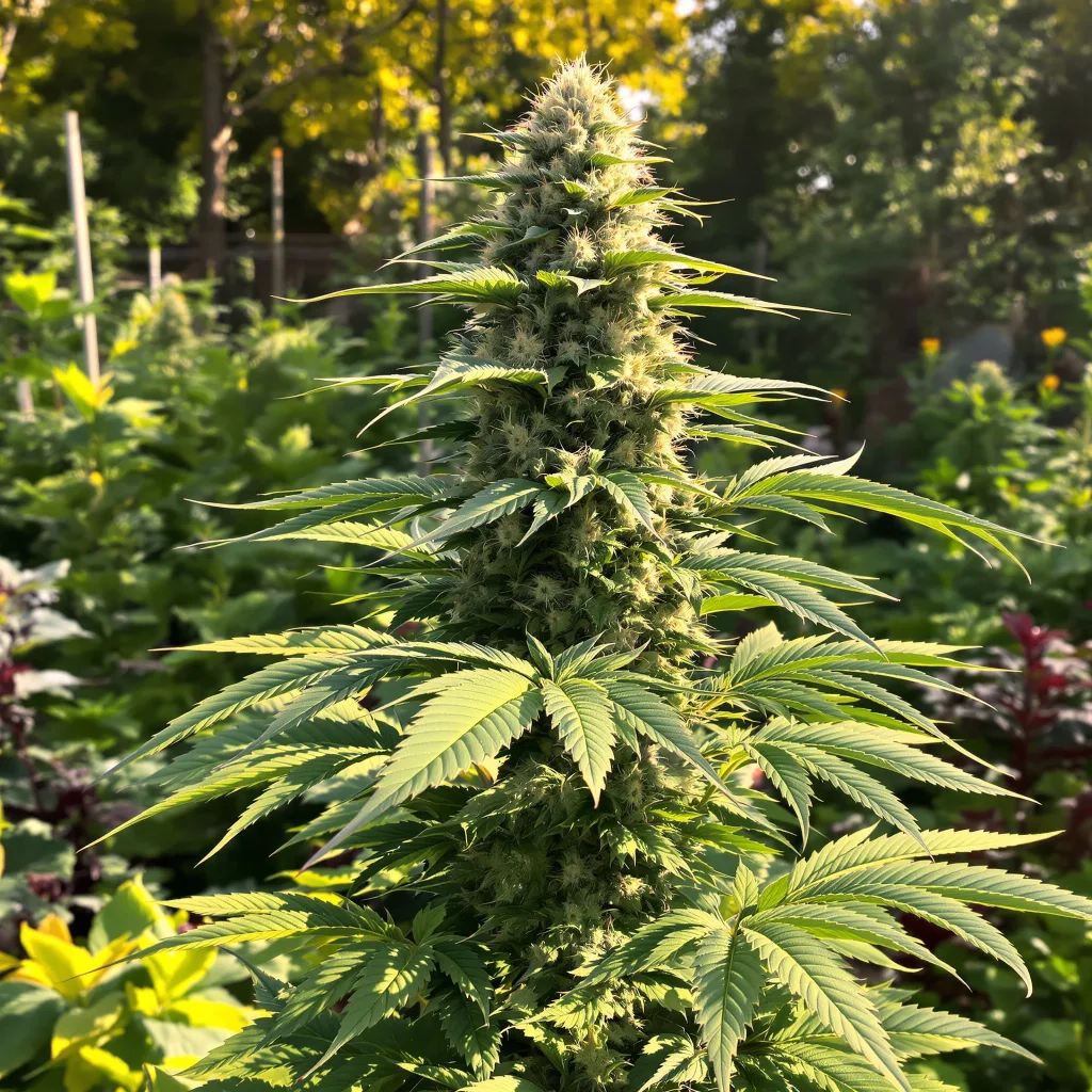 Jack Frost 50% indica / 50% sativa — fleur avec trichomes visibles