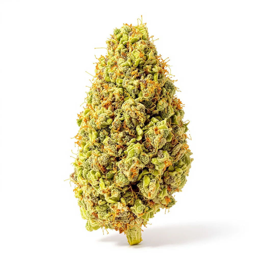 Jack Skellington 25% indica / 75% sativa — fleur avec trichomes visibles