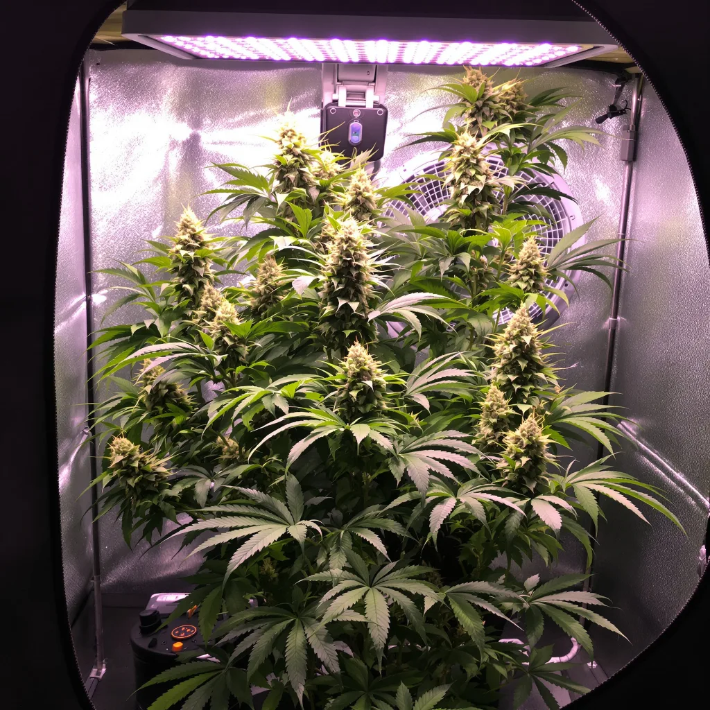 Plante de cannabis Jager en floraison — 90-130 cm féminisée