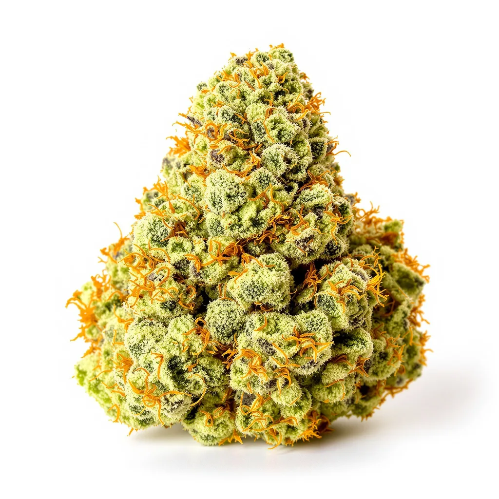 Jamaican Dream 10% indica / 90% sativa — fleur avec trichomes visibles