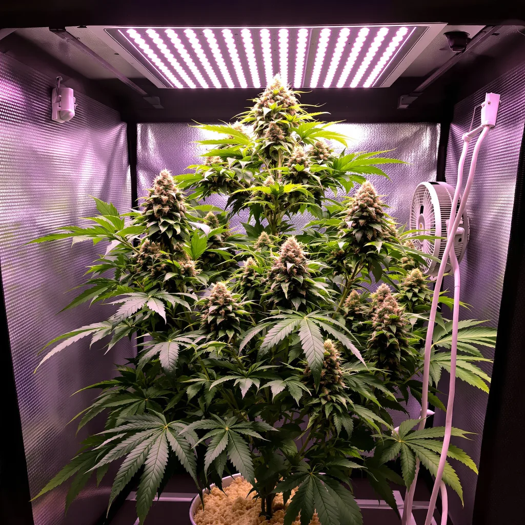 Plante de cannabis Jawa Pie en floraison — 60-100 cm autofloraison