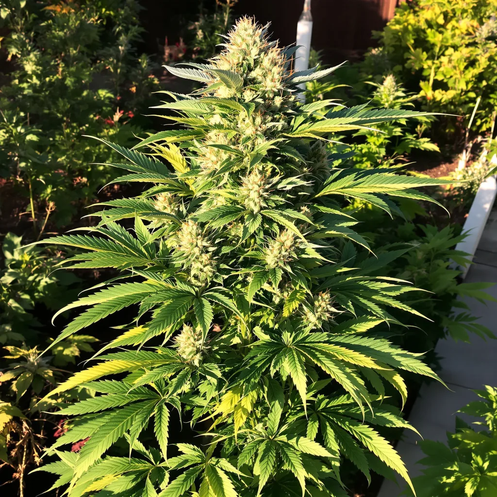 Jawa Pie 73% indica / 27% sativa — fleur avec trichomes visibles