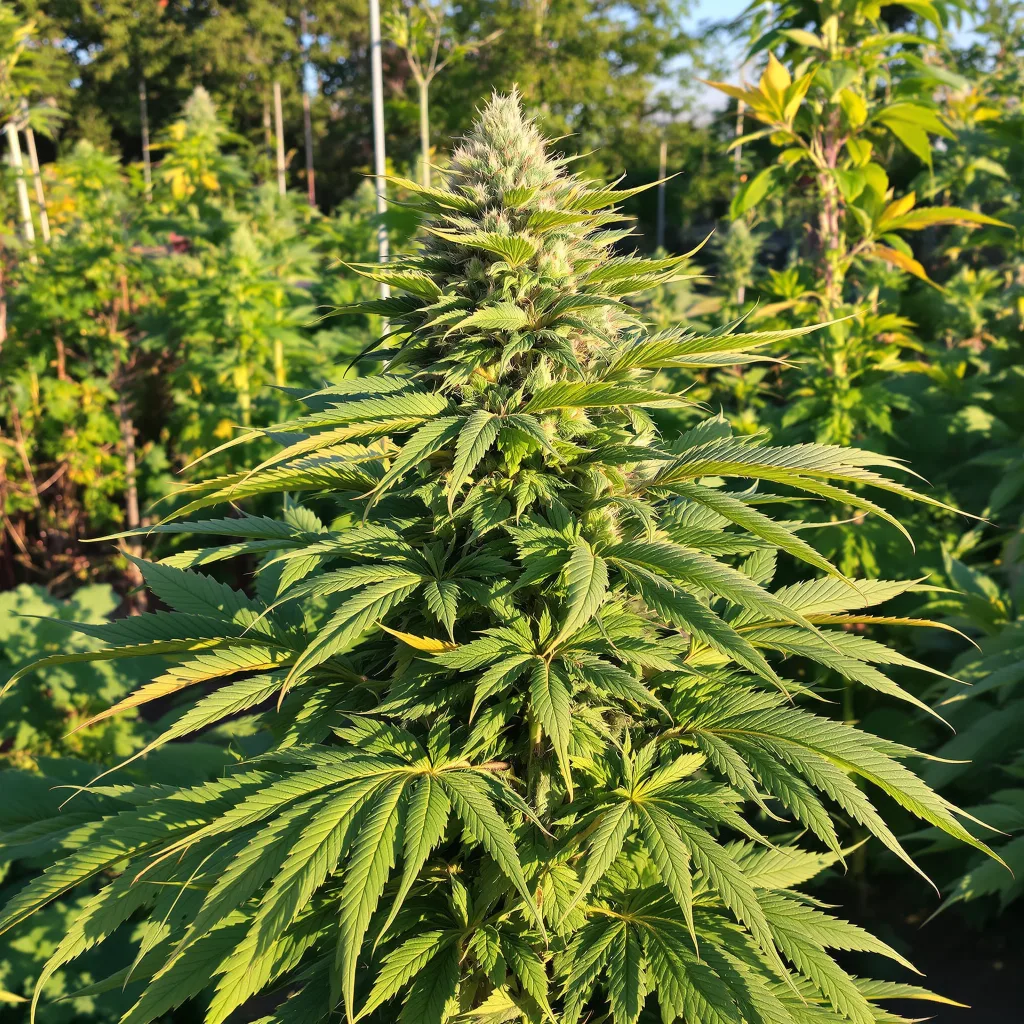 Jawa Pie 73% indica / 27% sativa — fleur avec trichomes visibles